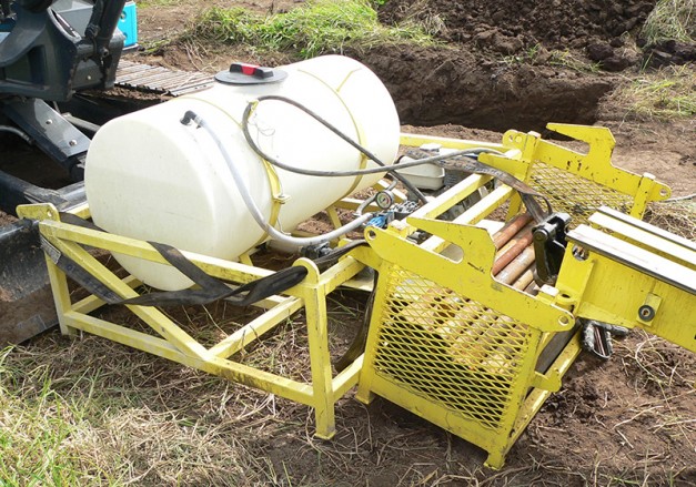 Fluid system rods in basket